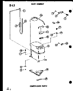 Section 1 Diagram and Parts List for ES12-2MN P68818-2R Amana Air Conditioner