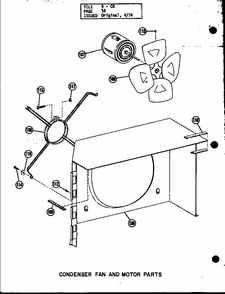 Condenser Fan And Motor Parts Diagram and Parts List for CR15-1 P58094-17C Amana Air Conditioner