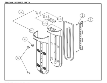 Duct Parts Diagram and Parts List for 11161212615  Kenmore Refrigerator
