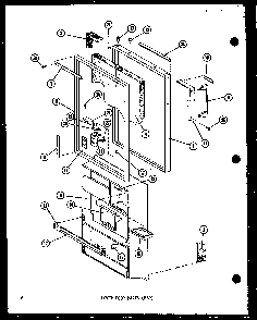 Lower Door Parts Diagram and Parts List for ESR16B-P60303-79W  Amana Refrigerator