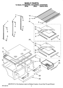Part Location Diagram of WP2210522 Whirlpool Ladder Shelf