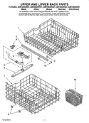 Part Location Diagram of 99003429 Whirlpool Silverware Basket