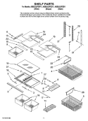 Part Location Diagram of WP67004515 Whirlpool Refrigerator Crisper Pan