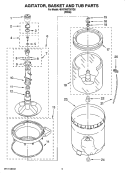 Part Location Diagram of WP3347288 Whirlpool Agitator Base