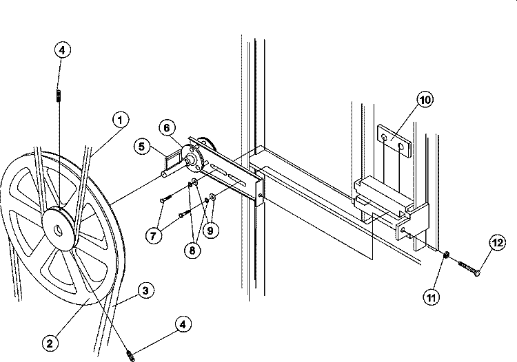 IDLER BEARING Diagram and Parts List for  Maytag Dryer
