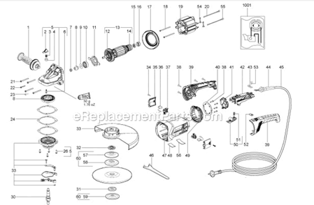 Part Location Diagram of 316045530 Metabo HPT BEVEL GEAR