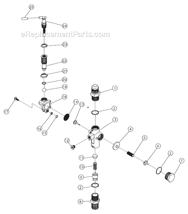 Pilot Valve Diagram and Parts List for  Mi-T-M Generator