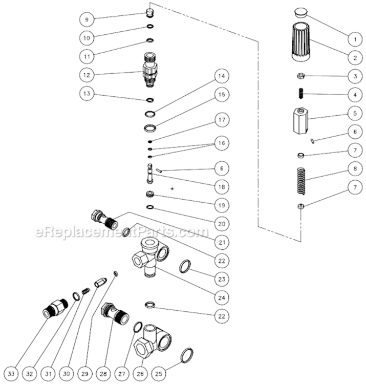 Page G Diagram and Parts List for  Mi-T-M Pressure Washer