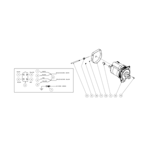 Generator Diagram and Parts List for  Mi-T-M Pressure Washer