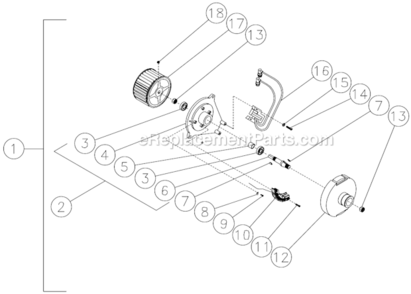 Emf System Diagram and Parts List for  Mi-T-M Pressure Washer