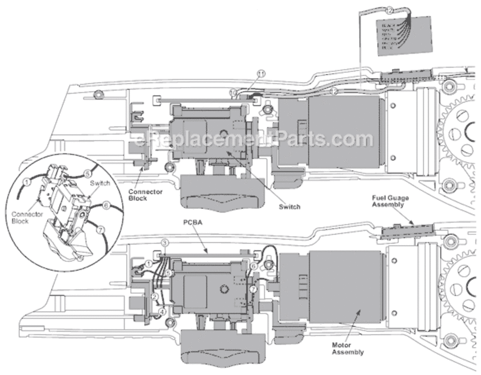 Page B Diagram and Parts List for SER B61A Milwaukee Pipe Tools
