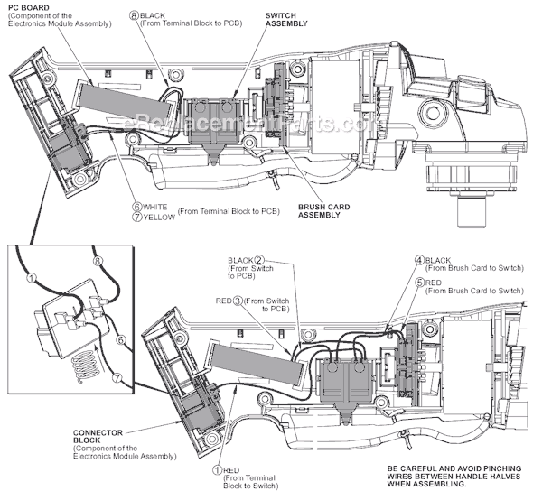 Page B Diagram and Parts List for SER B96A Milwaukee