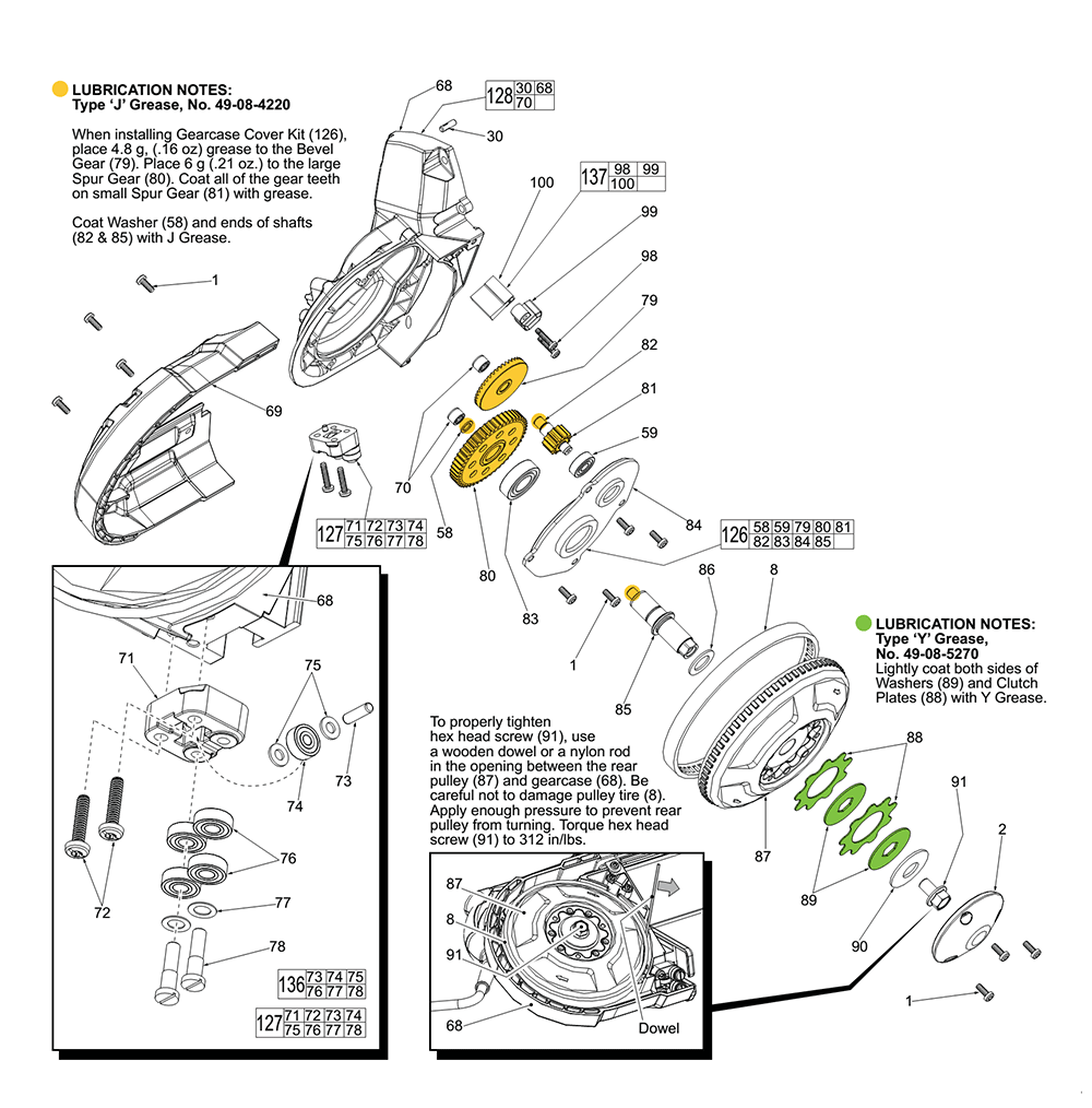 Fig-2 Diagram and Parts List for F83A Milwaukee Band Saw