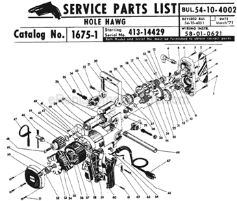 Page A Diagram and Parts List for SER 413-14429 Milwaukee