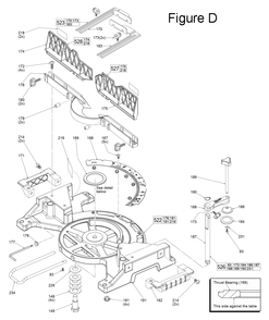 Fig-4 Diagram and Parts List for H17A Milwaukee Miter Saw