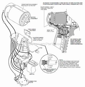 Page B Diagram and Parts List for  Milwaukee Cordless Drill