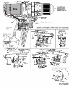 Page B Diagram and Parts List for  Milwaukee Cordless Drill