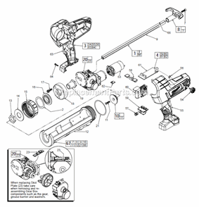 10_Oz_Quick_Cartidge_Kit_For_Cat_No_2641-20 Diagram and Parts List for  Milwaukee Caulking Gun