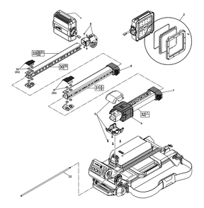 Fig-0 Diagram and Parts List for J05A Milwaukee Worklight & Flashlight