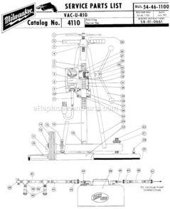 Part Location Diagram of 06-55-3250 Milwaukee 5/8-11 Hex Nut