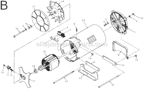 Page B Diagram and Parts List for SER 483135 Milwaukee