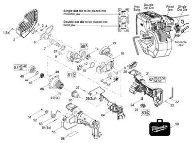 Fig-0 Diagram and Parts List for K38B Milwaukee Miscellaneous