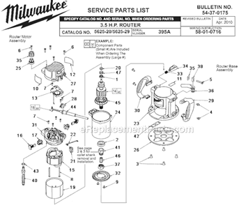 Part Location Diagram of 44-76-0210 Milwaukee Cord Protector