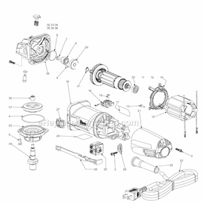 Part Location Diagram of 49-96-0015 Milwaukee Spanner Wrench