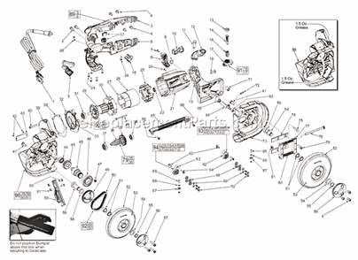 Part Location Diagram of 23-66-0345 Milwaukee Switch
