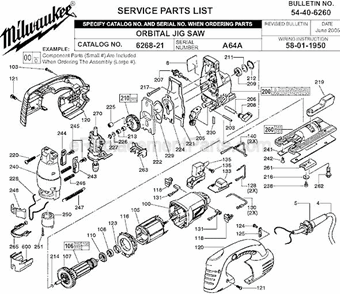Part Location Diagram of 31-44-2300 Milwaukee Pair Handle Shells 381227