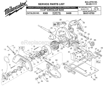 Part Location Diagram of 25-10-0799 Milwaukee Vert Adj Bracket PC