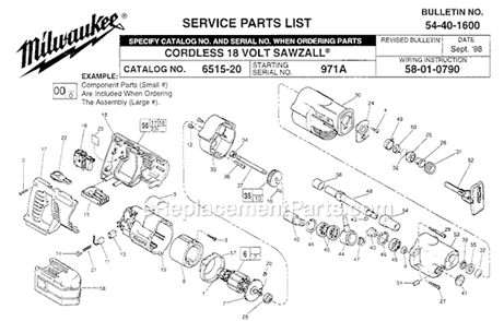 Part Location Diagram of 45-36-1450 Milwaukee Spacer
