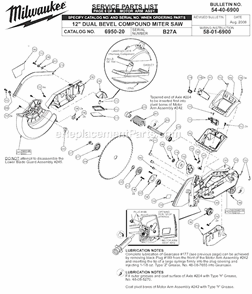 Part Location Diagram of 23-66-3040 Milwaukee Rocker Switch