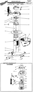 Page A Diagram and Parts List for SERIES 3 Milwaukee Utility Vacuum