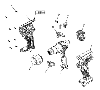 Fig-0 Diagram and Parts List for J15A Milwaukee Heat Gun