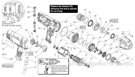 Part Location Diagram of 43-44-0992 Milwaukee Gasket