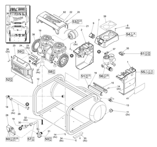 Fig-0 Diagram and Parts List for L28B Milwaukee Compressor
