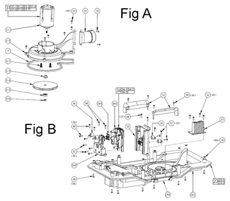 Fig-1 Diagram and Parts List for B34B Milwaukee Utility Vacuum