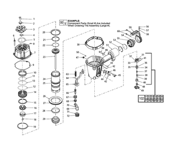 Fig-0 Diagram and Parts List for G98A Milwaukee Nailer