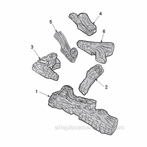 Dfs32 Logs Diagram and Parts List for  Monessen Fireplace & Insert