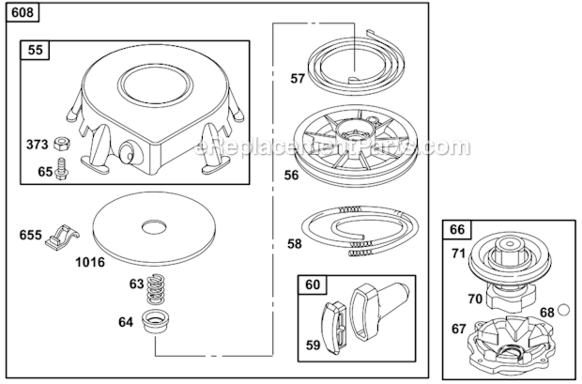 Page J Diagram and Parts List for  Murray Lawn Tractor