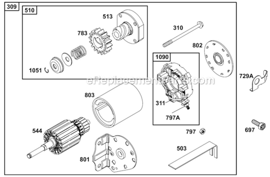 Page K Diagram and Parts List for  Murray Lawn Tractor