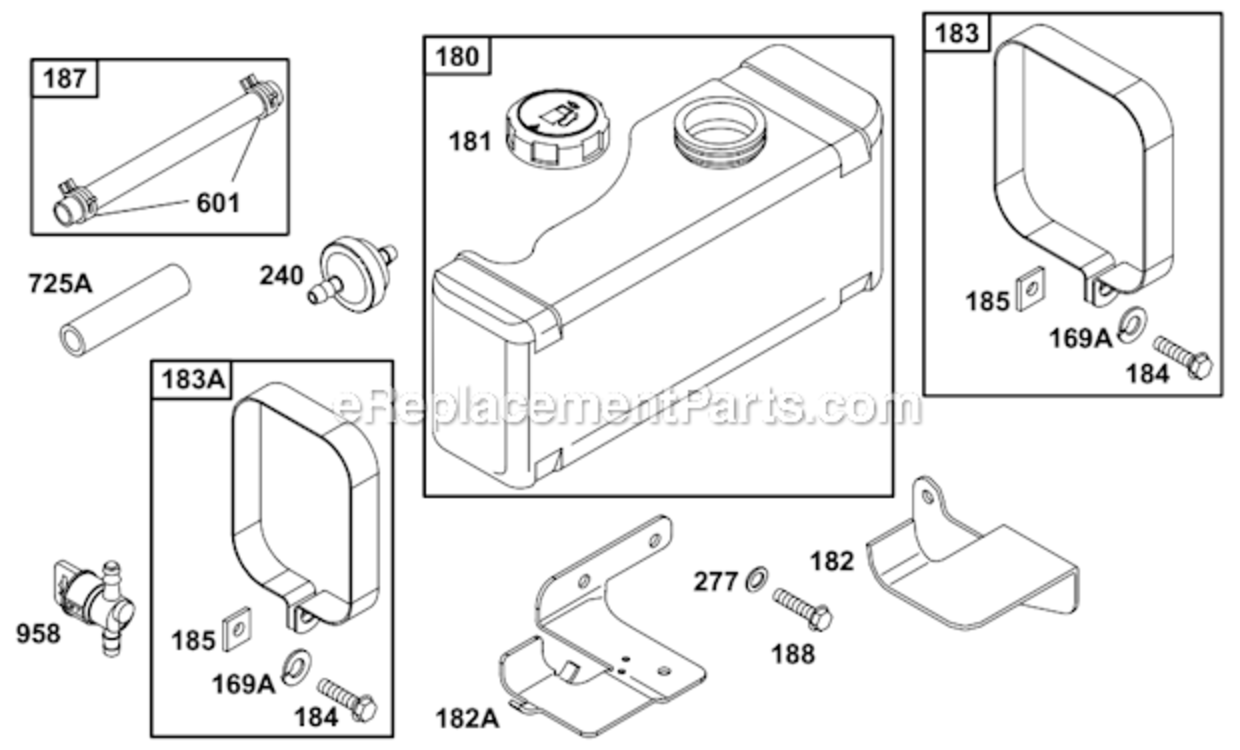 Page G Diagram and Parts List for  Murray Lawn Tractor