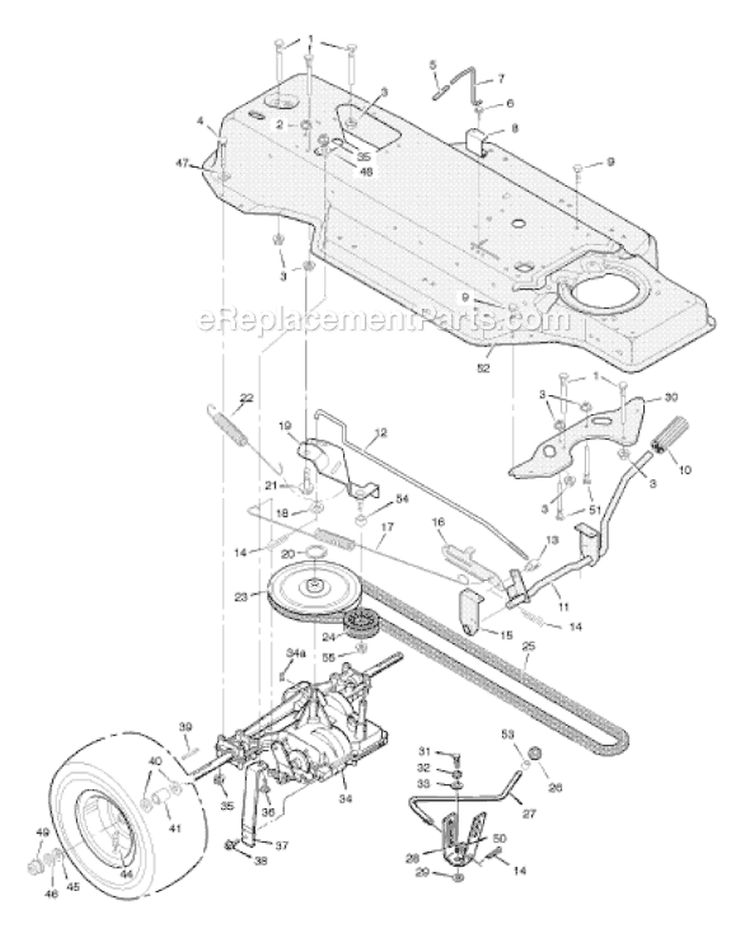 Page D Diagram and Parts List for  Murray Lawn Tractor