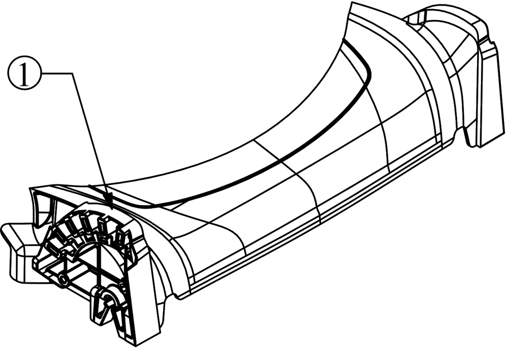 Front Cover Diagram and Parts List for 2019 Murray Lawn Mower