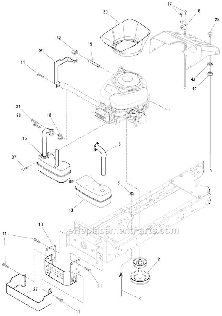 Page E Diagram and Parts List for EYK175460H Murray Lawn Tractor