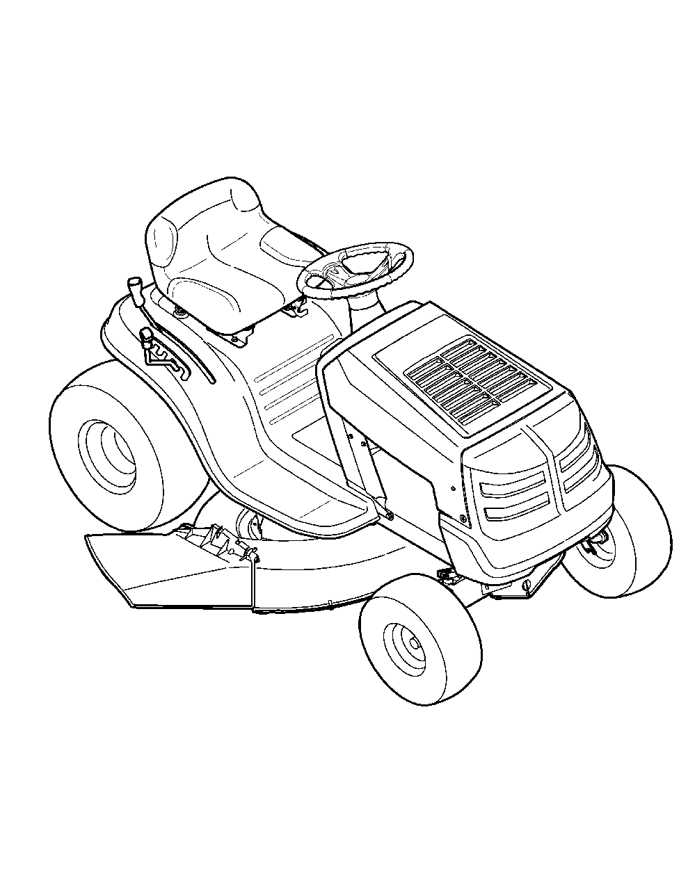 Diagram Diagram and Parts List for (13AC76LF058)(2012) Murray Lawn Tractor