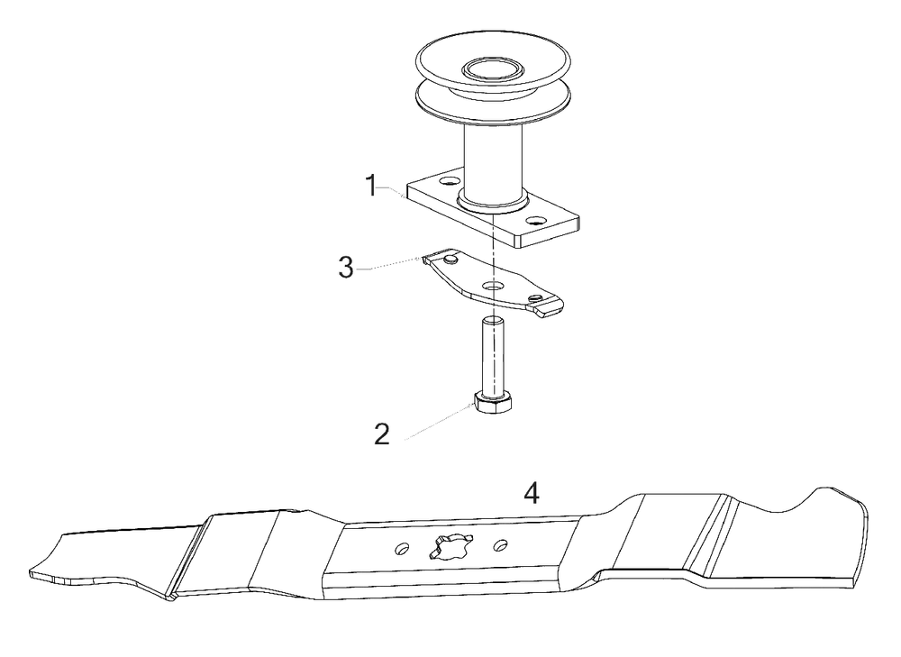 Blade Diagram and Parts List for 2019 Murray Lawn Mower