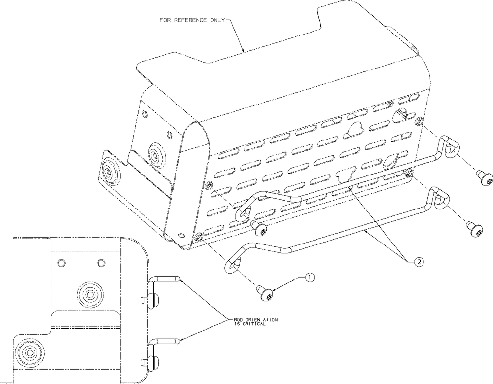 Muffler Guard Diagram and Parts List for (13AN77SS058)(2019) Murray Lawn Tractor