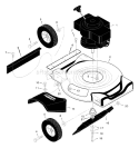 Page B Diagram and Parts List for  Murray Lawn Mower